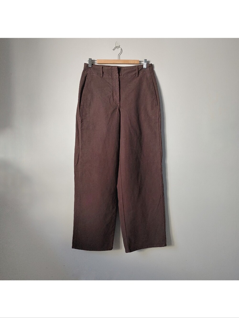 Aritzia Wilfred Ascendant Pant High Rise Utility Wide Leg Size 8 Brown - Picture 8 of 16